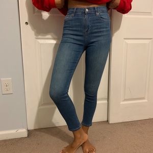 Topshop Jamie Cropped Jeans